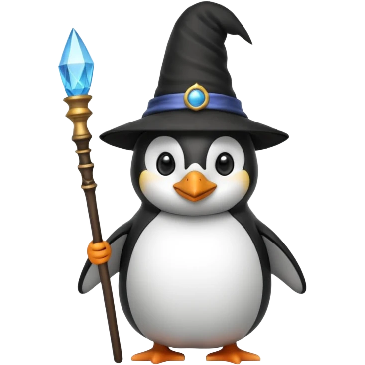 Penguin Wizard emoji