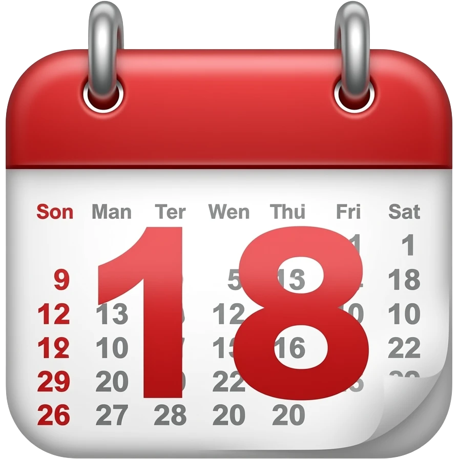Emoji de un calendario emoji