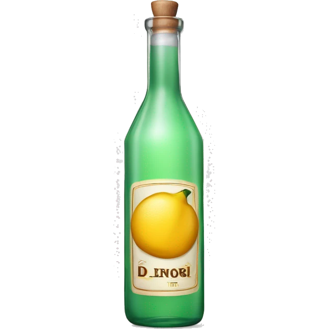 Long cylndrical tequila blanco bottle emoji