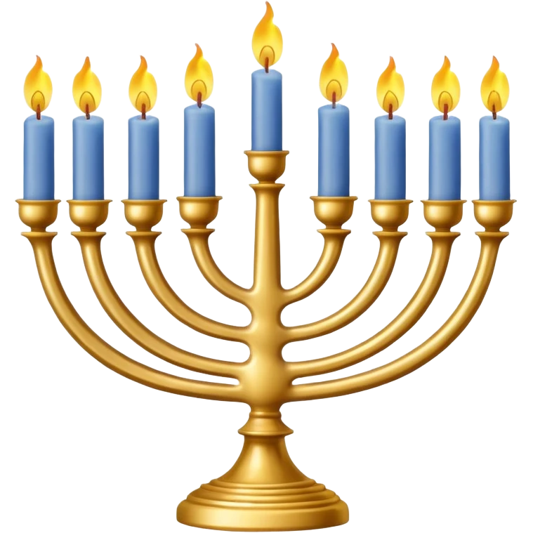 a menora emoji