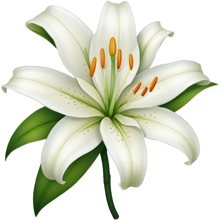 Lily flower emoji