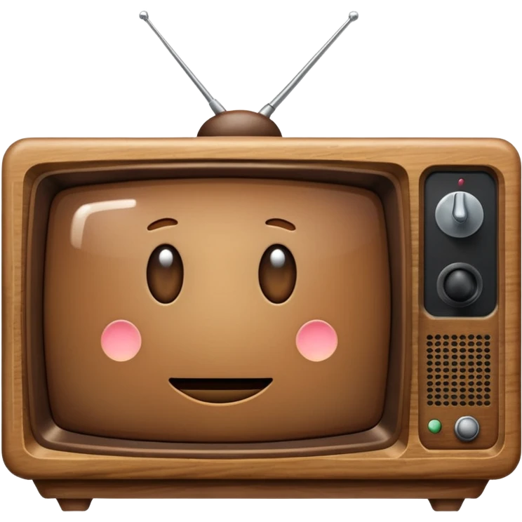 old brown tv emoji