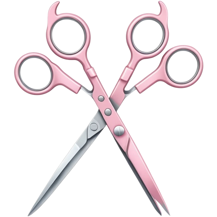 Light pink scissors  emoji