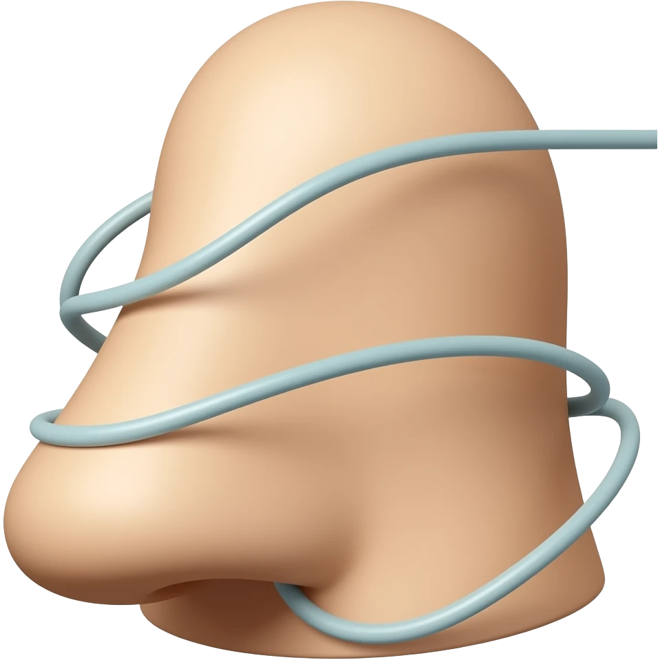 electronic nose with wires emoji