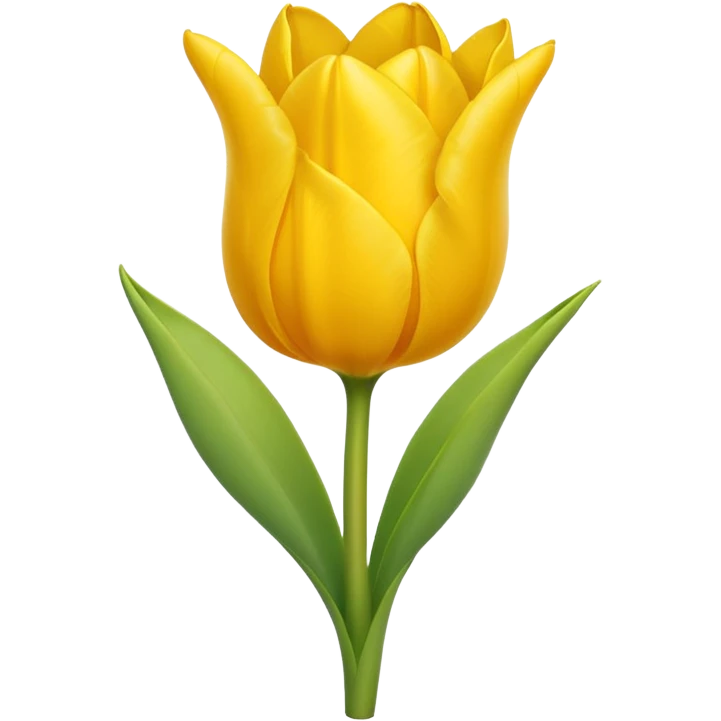 Emoji de tulipán amarillo emoji