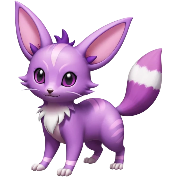 Shiny Furret-Espeon-Noibat-Hybrid (Full body) emoji
