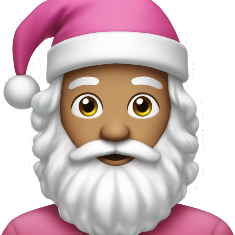 pink santa emoji
