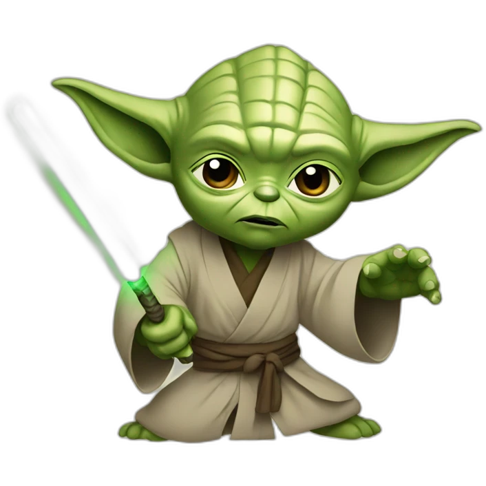yoda fights emoji