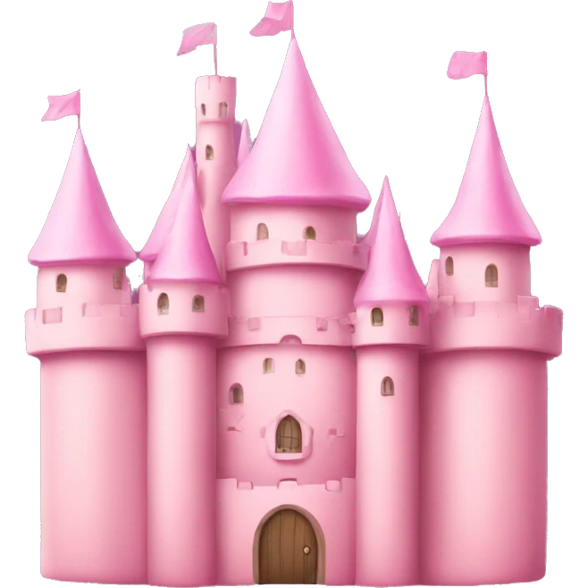 Soft pink castle  emoji