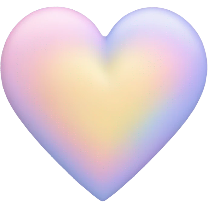 Pastel heart emoji