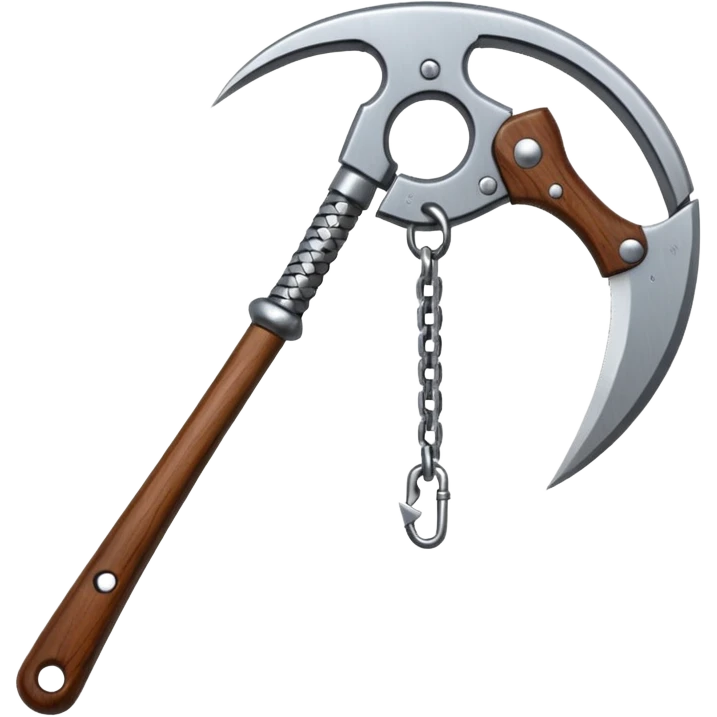 make japan weapon named "kusarigama" emoji