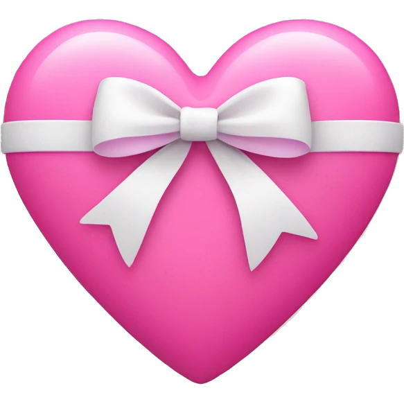 Pink heart with bow  emoji