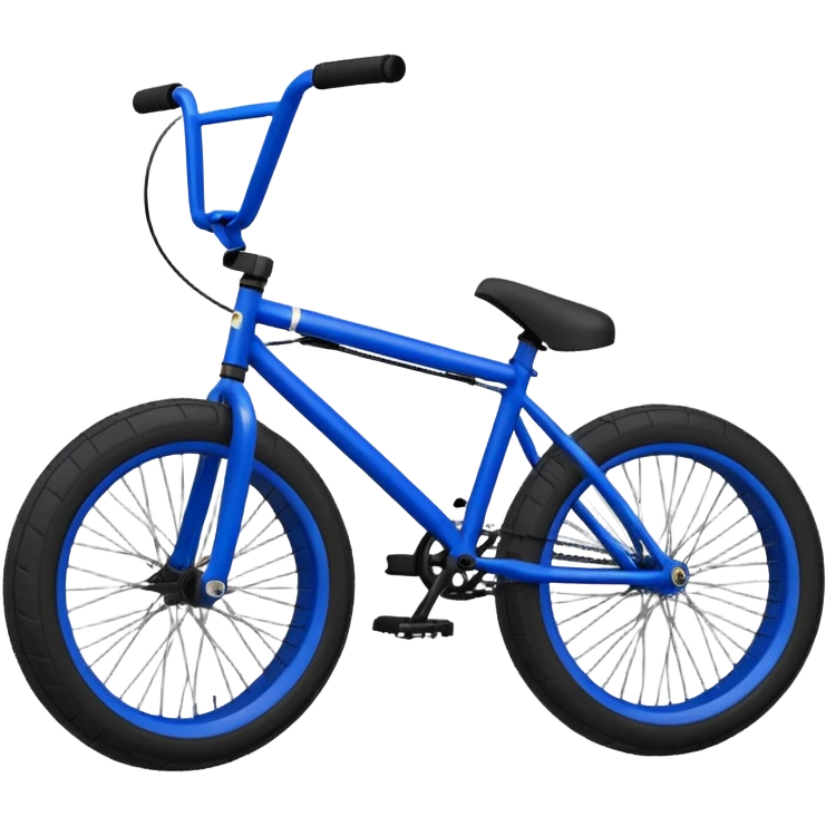 Royal blue colony bmx with camo black and white  tyres emoji