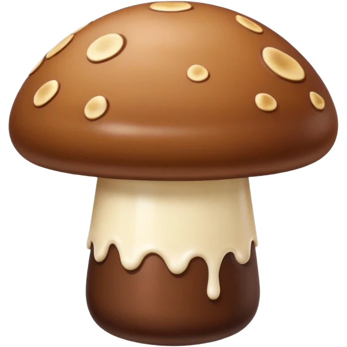 Choco Boy mushroom, side view emoji