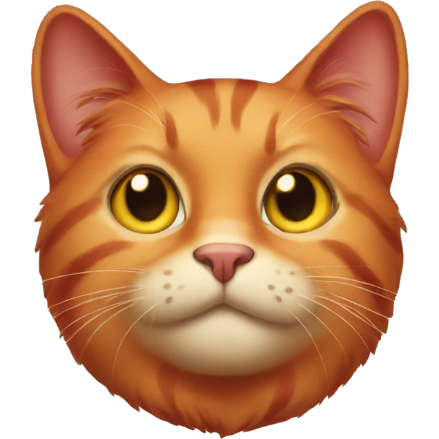 Red cat emoji