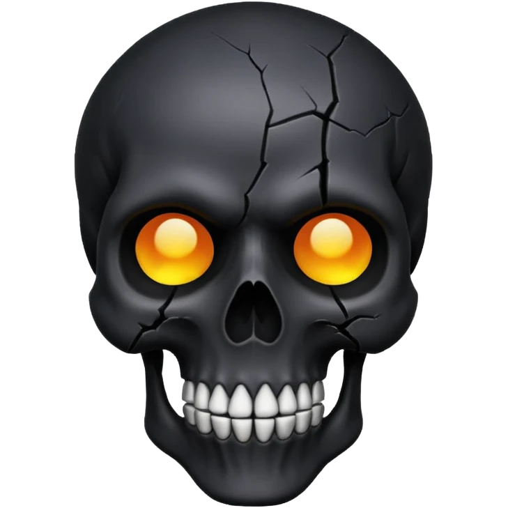 Goth skull emoji