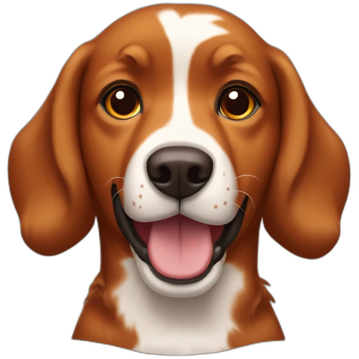 Brown fire dog emoji