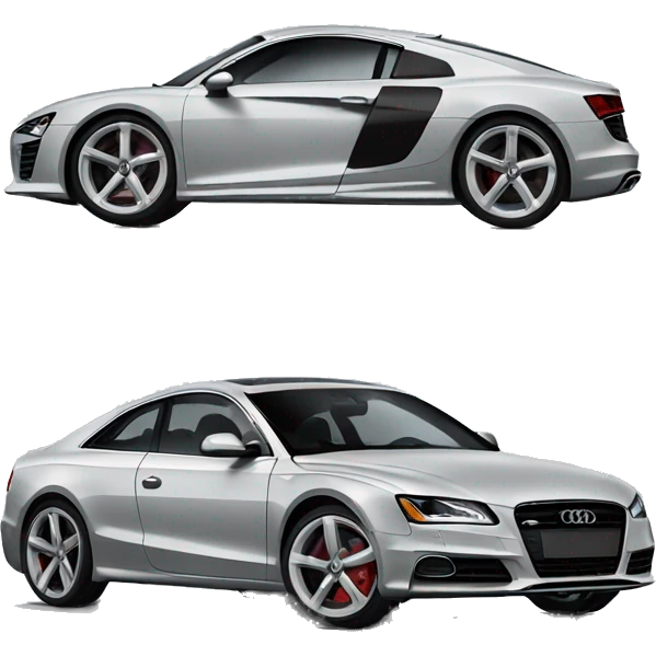 Audi with rims emoji