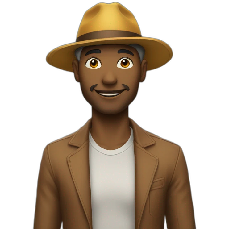 Idir porte un chapeau  emoji