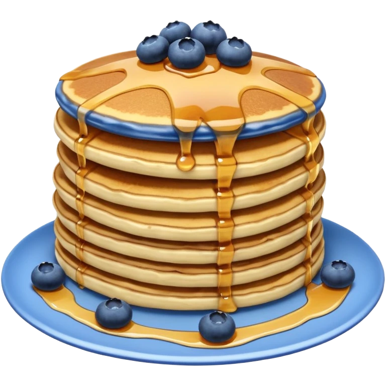 Blueberry pancakes emoji