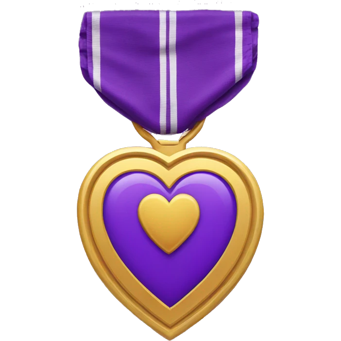 Purple Heart Medal emoji