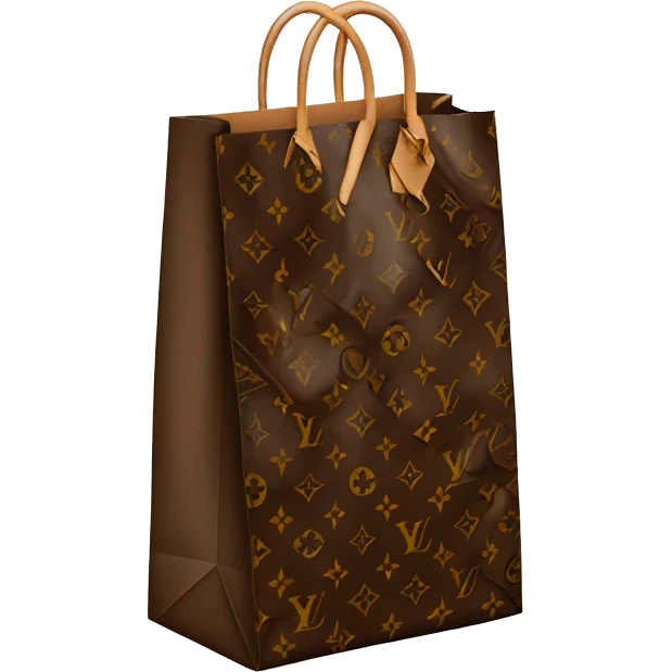 Louis Vuitton paper shopping bag  emoji