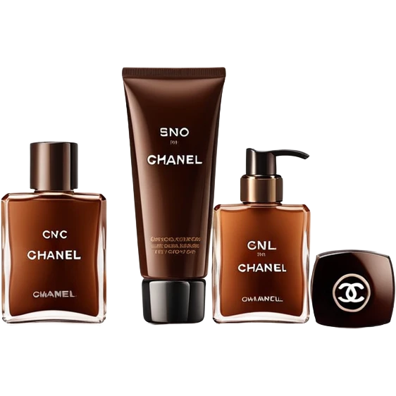 Brown Chanel skin care Kit emoji