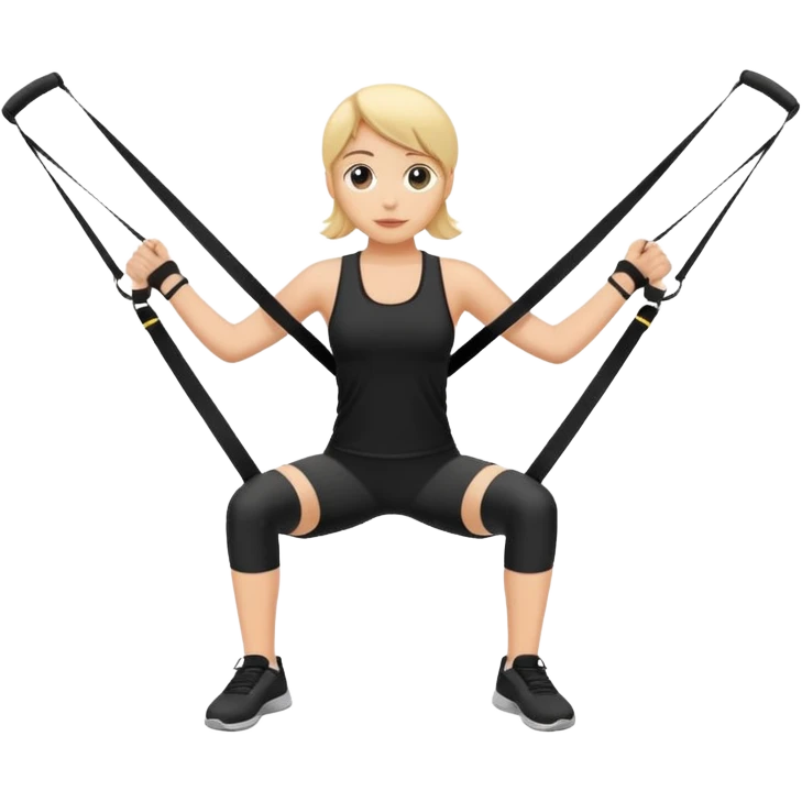 resistance band, with handles emoji