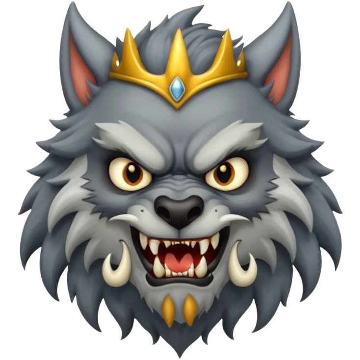 king of werewolf emoji