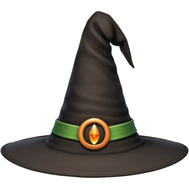 minimal witch hat  emoji