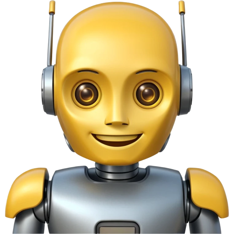 robot with yellow hat emoji