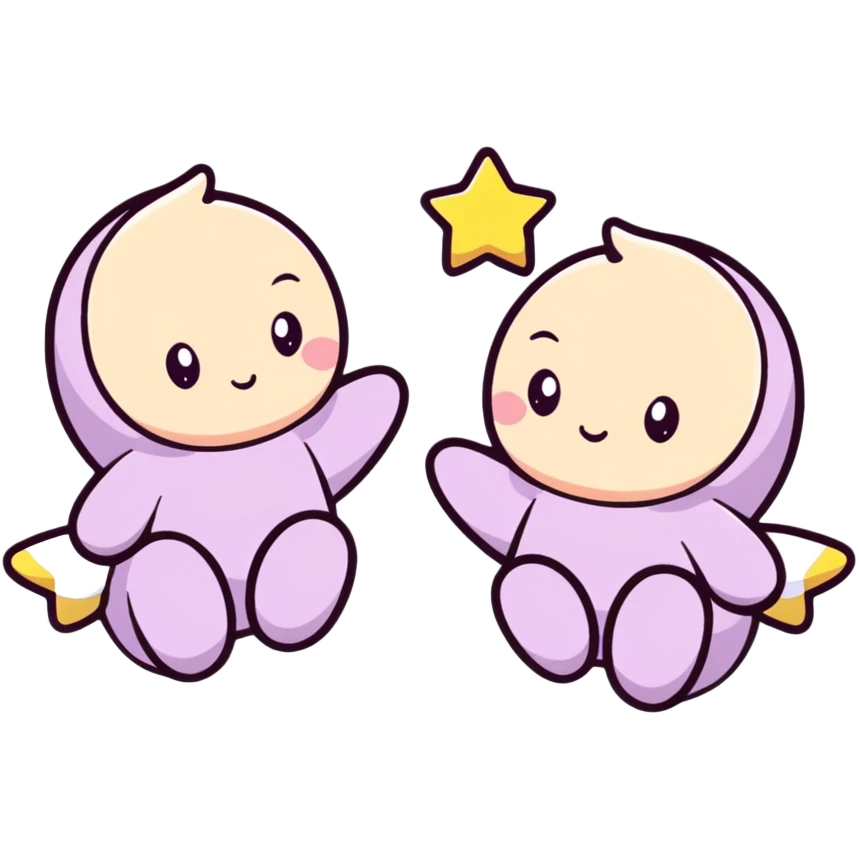 Little twin stars ￼ emoji