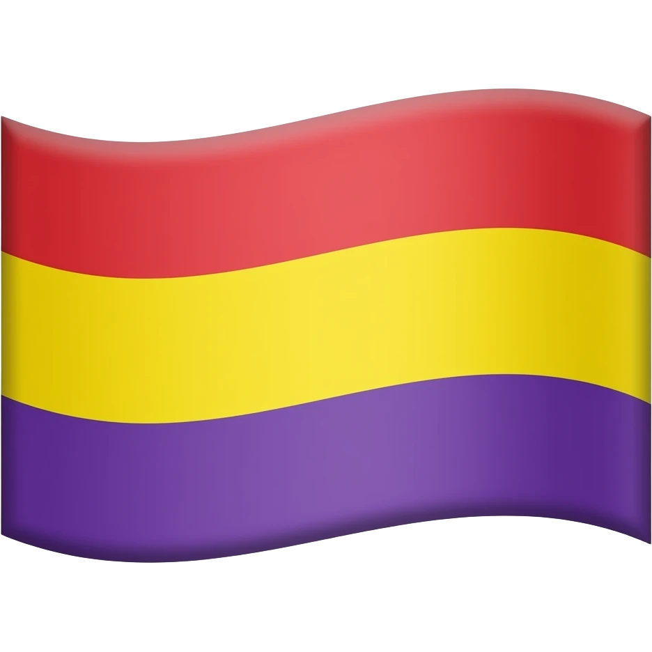 Flag with red yellow and violet in rows emoji