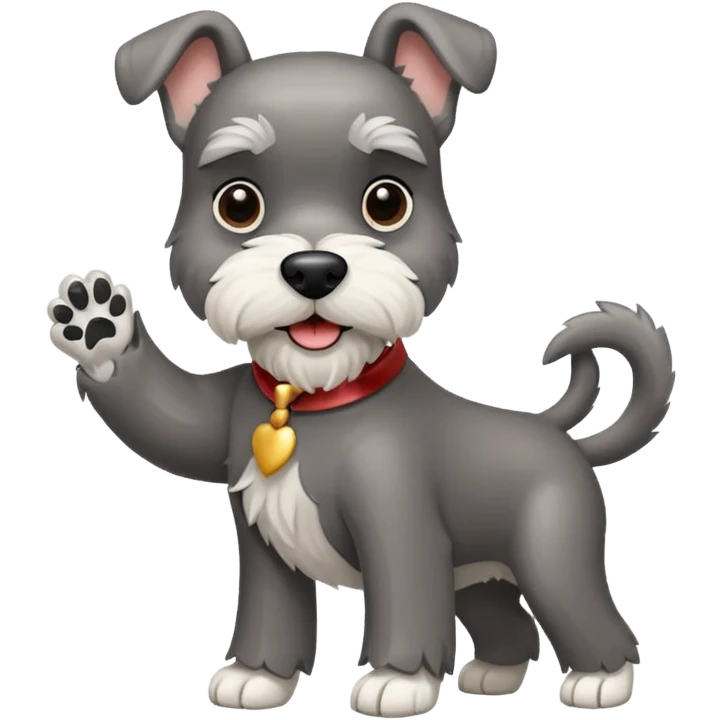 Tap dancing Schnauzer  emoji