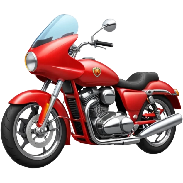red motorcycle with out helmet emoji