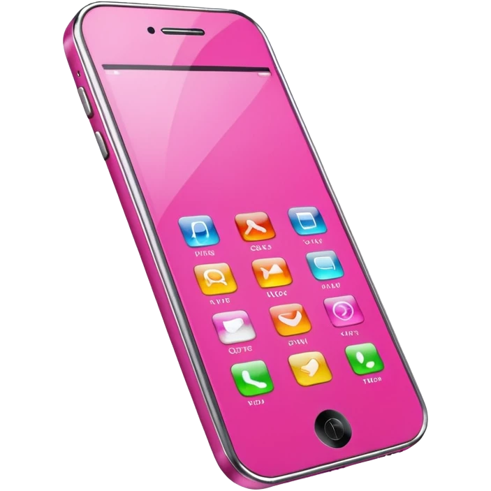 pink cell phone emoji