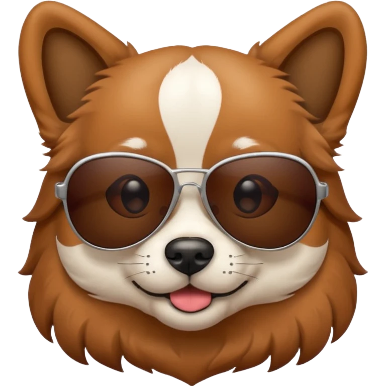 Dog with sunglasses  emoji