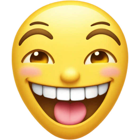 laughing emoji with diamond eyes emoji