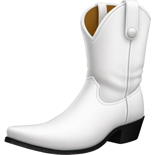 white cowboy boot emoji