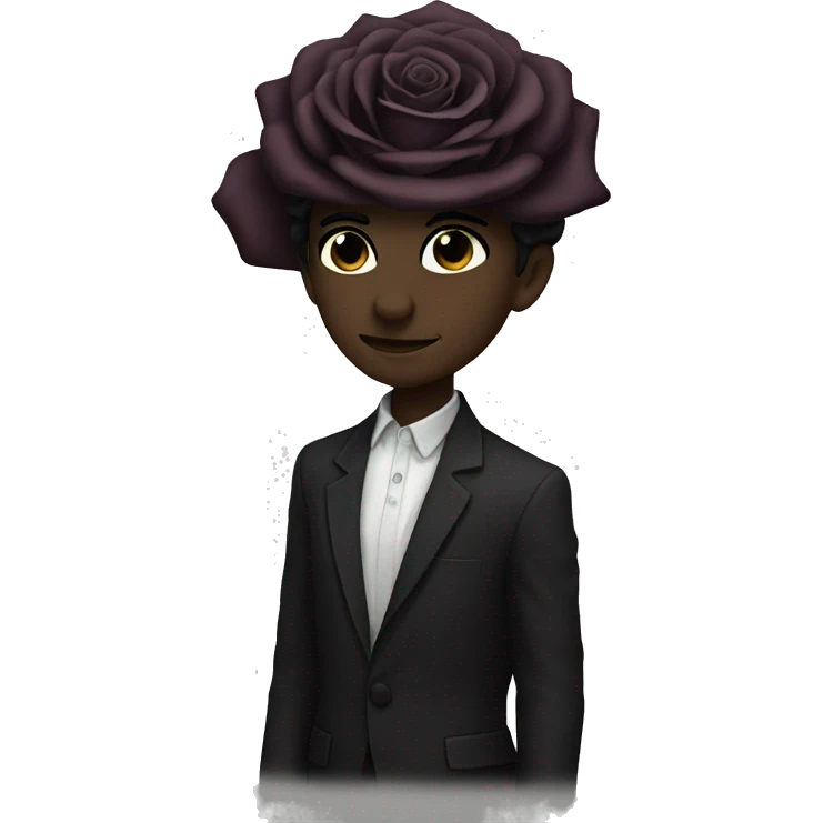 Black roses emoji