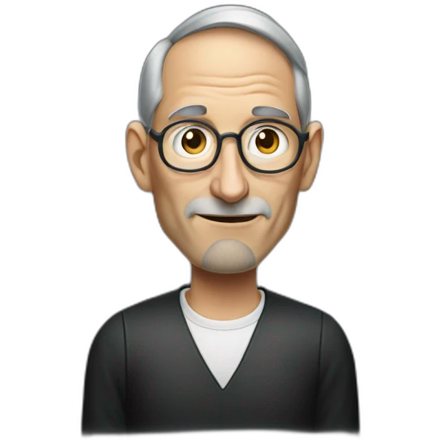 Steve Jobs with horns emoji