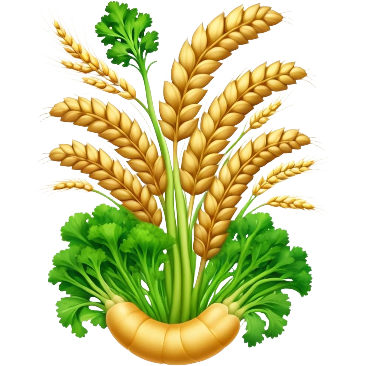 Golden wheat, green vegetables, colorful fruits, and tiny seeds surrounding a glowing digestive system. Light sparkles flow through the intestines, showing fiber's cleansing effect. All fiber-rich foods emit a soft glow as they contribute to digestive health. emoji
