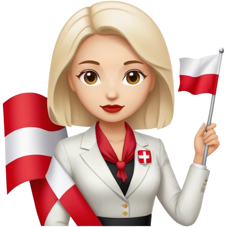 nationalist nationalist nationalist patriot patriot polish woman formal poland flag emoji