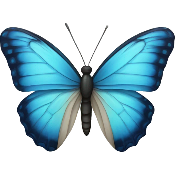 Butterfly blue emoji