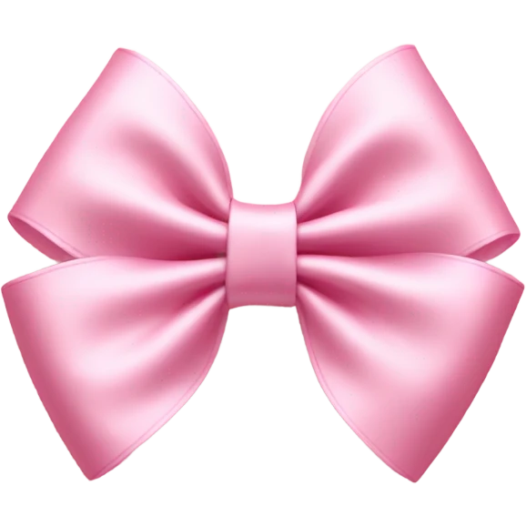 light pink bow on light pink bow emoji
