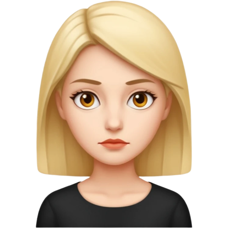 Polite, put-together, and observant. Always seems like they’re mentally five steps ahead. woman seriuos composed sleek
more dinamic emoji  emoji