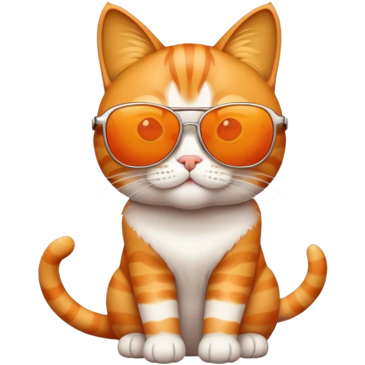 cool cat wearing sunglasses emoji