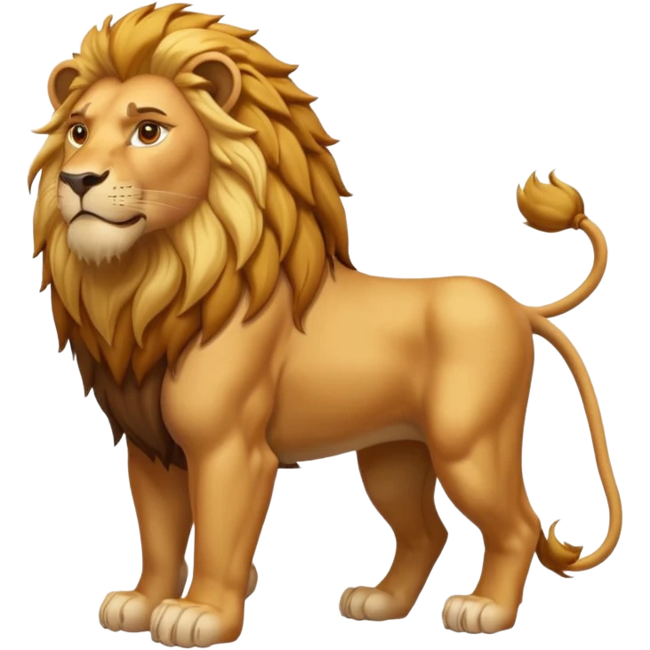 lion standing emoji