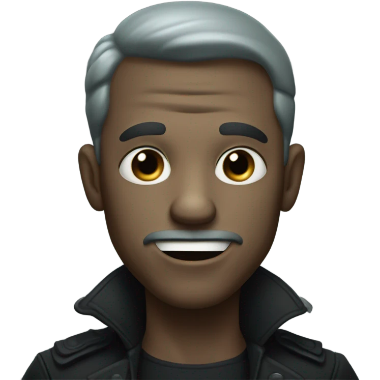A creepy guy with a breath mint emoji