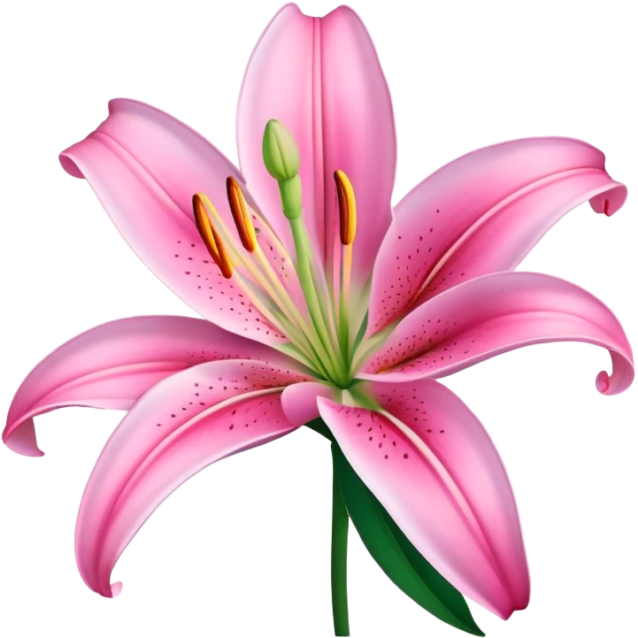 Pink lilly emoji